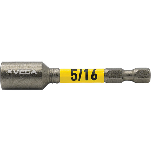 Impactech&reg; Nut Driver, 5/16" Tip, 1/4" Drive, 2-9/16" L, Magnetic Seagulf Marine Industries Inc.
