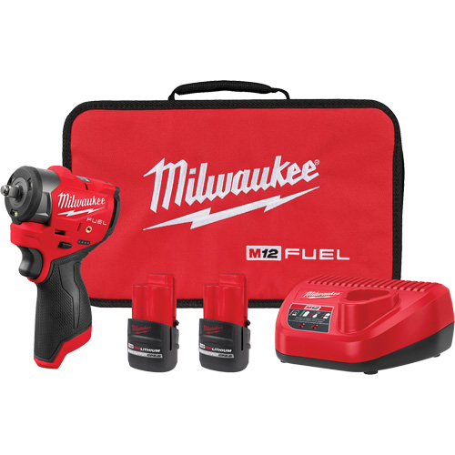M12 FUEL Subcompact Impact Wrench with Friction Ring Kit, 12 V, 3/8" Socket Seagulf Marine Industries Inc.