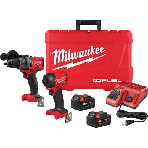 Ensemble &agrave; deux outils perceuse-visseuse &agrave; percussion &agrave; prise 1/2" M18 FUEL et visseuse hydraulique &agrave; prise hexagonale &agrave; prise 1/4" SURGE, Lithium-ion, 18 V Seagulf Marine Industries Inc.