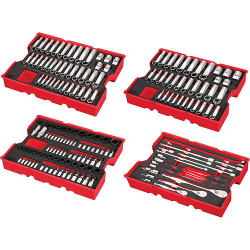 Metric & SAE Ratchet & Socket Set with Trays for PACKOUT Drawers, 242 Pcs, Impact, 1/4"/3/8"/1/2" Drive Size, Deep Seagulf Marine Industries Inc.