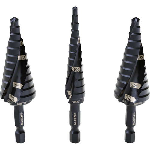 Step Drill Bit Set, 3 Pieces, High Speed Steel Seagulf Marine Industries Inc.