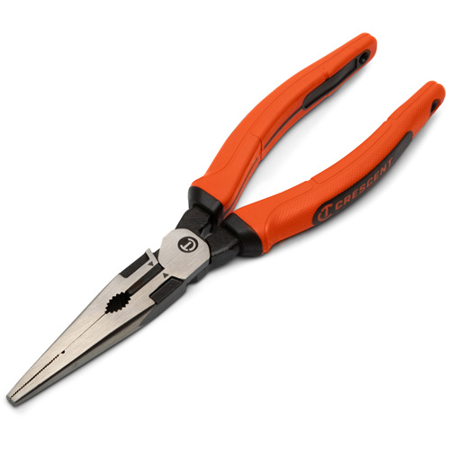 Pince &agrave; bec long Z2 avec poign&eacute;e &agrave; prise en cuir double mat&eacute;riau, 8" lo Seagulf Marine Industries Inc.