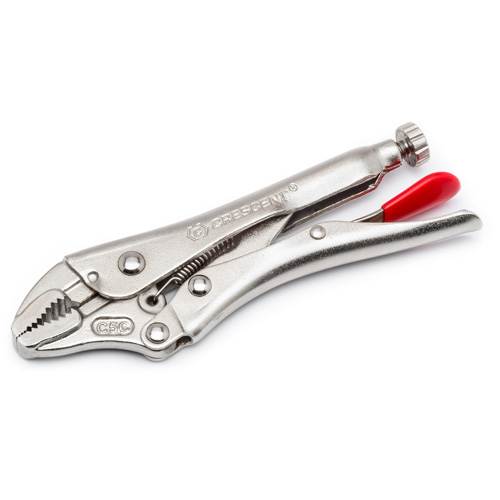 Locking Pliers with Wire Cutter, 7" Length, Curved Jaw Seagulf Marine Industries Inc.