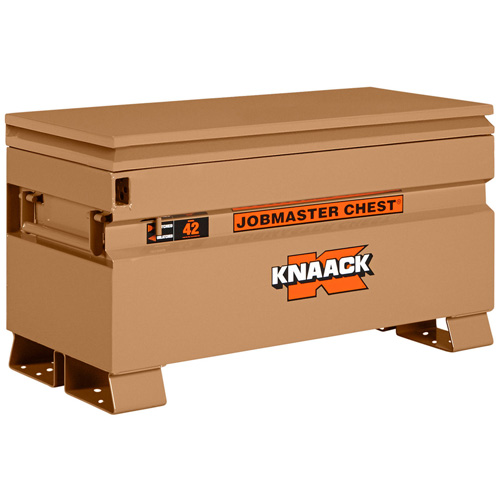 Model 42 Jobsite Chest with Padlock, 42" x 19" x 23-3/8", Steel, Tan Seagulf Marine Industries Inc.