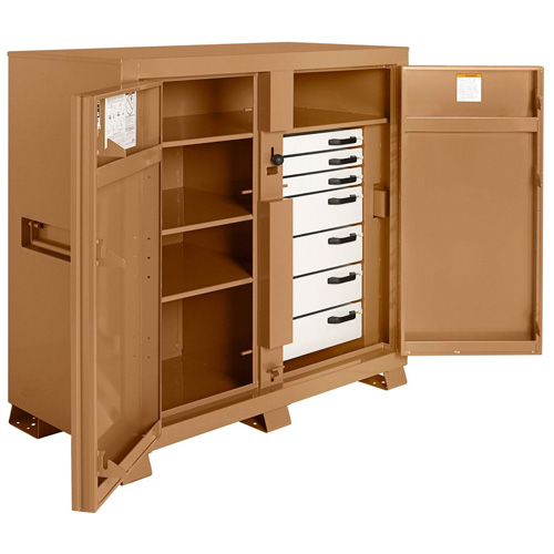 Armoire de chantier mod&egrave;le 112 avec cadenas, Acier, 54,9 pi³, Havane Seagulf Marine Industries Inc.
