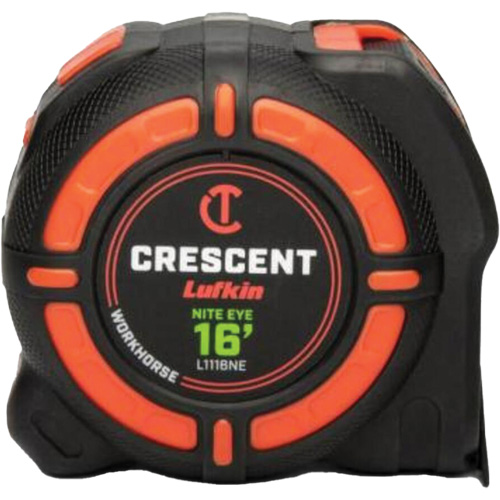 Ruban &agrave; mesurer WORKHORSE NITE EYE, 1-1/4" x 16' Seagulf Marine Industries Inc.