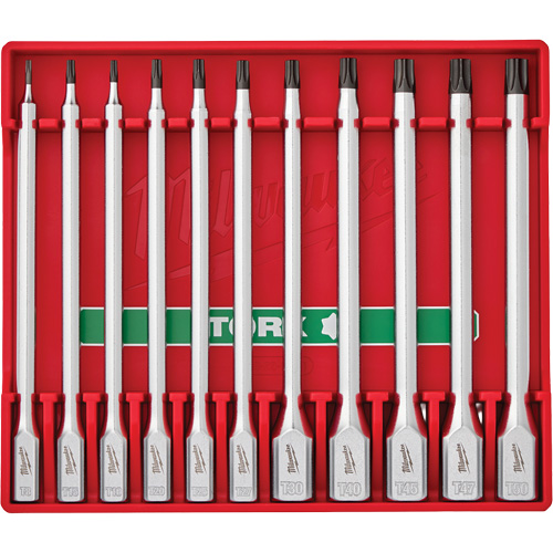 Long Bit Socket Set, Torx&reg;, 1/4"/3/8" Drive, 11 Pcs Seagulf Marine Industries Inc.