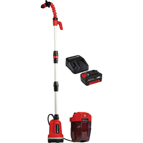 Pompe &agrave; eau propre pour baril de pluie sans fil avec batterie 4 Ah et ensemble de d&eacute;part de chargeur, 18 V, 792,5 gal./min Seagulf Marine Industries Inc.
