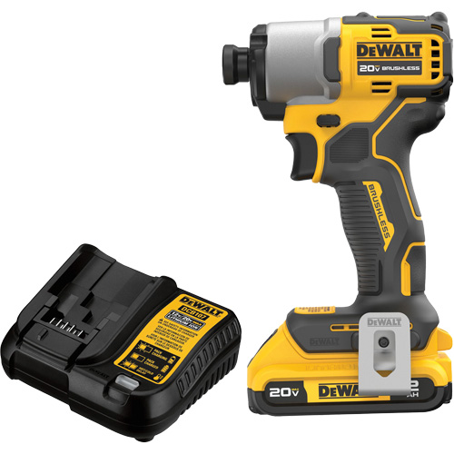 Ensemble de tournevis &agrave; chocs sans fil et sans balai, 1/4", 1700 lb-po Couple max., 20 V, Lithium-ion Seagulf Marine Industries Inc.