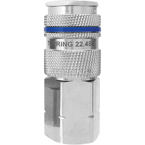 Raccord industriel rapide QUIKSILVER, Laiton nickel&eacute;, 1/2", NPT femelle, 500 psi Seagulf Marine Industries Inc.