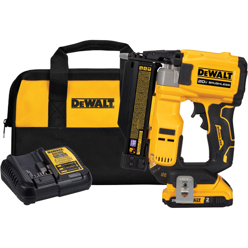 ATOMIC COMPACT SERIES Brushless Cordless 23 Ga. Pin Nailer Kit, 20 V, Lithium-Ion Seagulf Marine Industries Inc.
