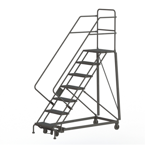 Heavy Duty Safety Slope Ladder, 7 Steps, Serrated, 50° Incline, 70" High Seagulf Marine Industries Inc.