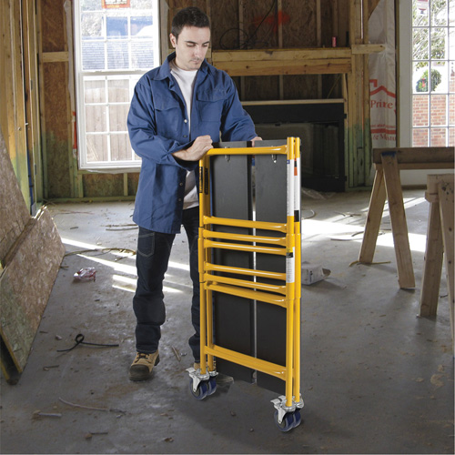 Jobsite Series 4' Basic Mini Scaffold Kit, Steel Frame, 41" D x 45-3/4" H Seagulf Marine Industries Inc.