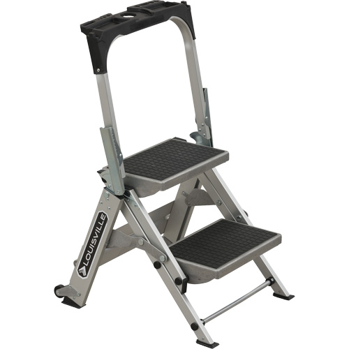Tilt & Roll Step Stool Ladder, 2 Steps, 23" x 21" x 34.50" High Seagulf Marine Industries Inc.