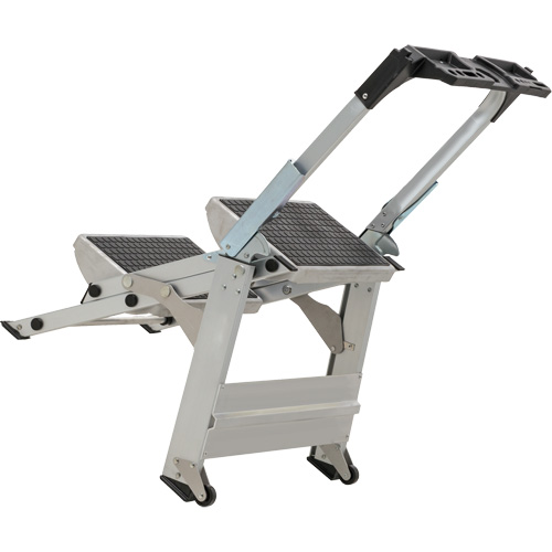 Tilt & Roll Step Stool Ladder, 2 Steps, 23" x 21" x 34.50" High Seagulf Marine Industries Inc.
