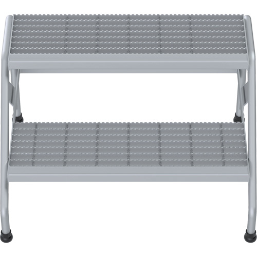 Aluminum Step Stand, 2 Step(s), 32-13/16" W x 24-9/16" L x 20" H, 500 lbs. Capacity Seagulf Marine Industries Inc.