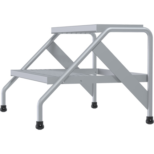 Aluminum Step Stand, 2 Step(s), 32-13/16" W x 24-9/16" L x 20" H, 500 lbs. Capacity Seagulf Marine Industries Inc.
