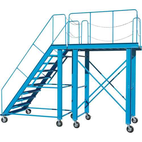 &eacute;chelle &agrave; neige, Acier, 10 Marches, 99" ha, 85-1/2" p, 48" Marche, Stri&eacute; Seagulf Marine Industries Inc.