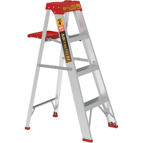 Step Ladder with Paint Tray, 4', Aluminum, 200 lbs. Capacity, Type 3 Seagulf Marine Industries Inc.