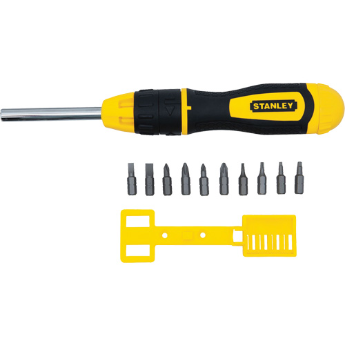 Multi-Bit Ratchet Screwdriver with 10 Bits, Cushion Grip Handle Seagulf Marine Industries Inc.