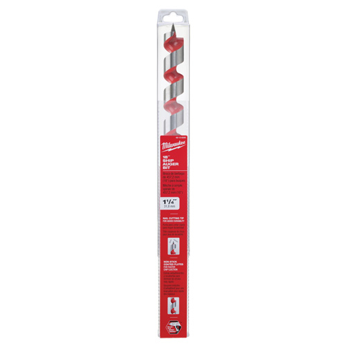 Longue m&egrave;che h&eacute;licoidale pour perceuse, Diam&egrave;tre de 1-1/4", Cannelure 15", Tige 7/16" hexagonal Seagulf Marine Industries Inc.