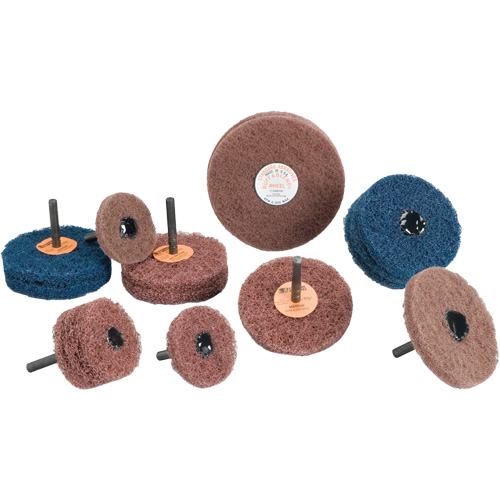 Meule Buff & Blend Standard Abrasives, 3" dia. x 1/4" la, Arbre 1/4", Oxyde d'aluminium Seagulf Marine Industries Inc.