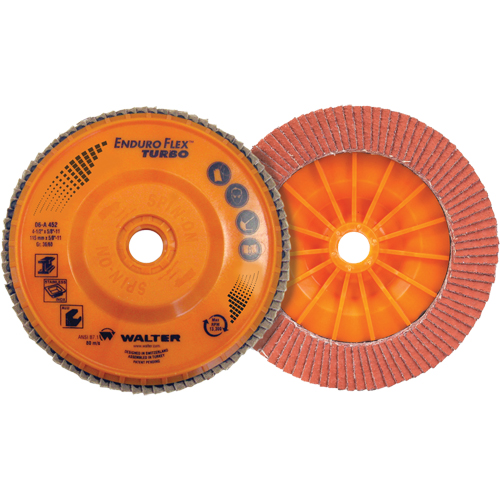 Disque &agrave; lamelles Turbo Enduro-Flex, 4-1/2" x 5/8"-11, Type 27S, Grain 36/60, C&eacute;ramique Seagulf Marine Industries Inc.