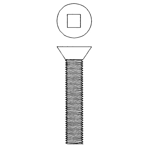Flat Head Machine Screws, #6-32 x 3/4" L, Zinc Plated Seagulf Marine Industries Inc.