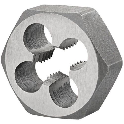 Hexagon Rethreading Bolt Die, 2.05" Dia., M24x3 Thread, High Speed Steel Seagulf Marine Industries Inc.