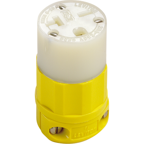 2-Pole 3-Wire Grounding Straight Blade Connector, 5-20P, Nylon Seagulf Marine Industries Inc.