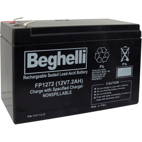 Sealed Lead Acid Batteries, 12 V, 7.2 Ah Seagulf Marine Industries Inc.