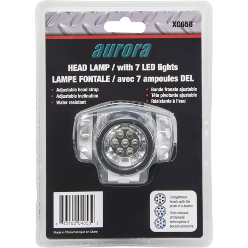 Lampe frontale, DEL, 28 lumens, 20 hres de fonctionnement, piles AAA Seagulf Marine Industries Inc.