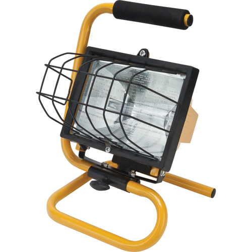 Portable Work Light, Halogen, 500 W, 8000 Lumens, Steel Housing Seagulf Marine Industries Inc.