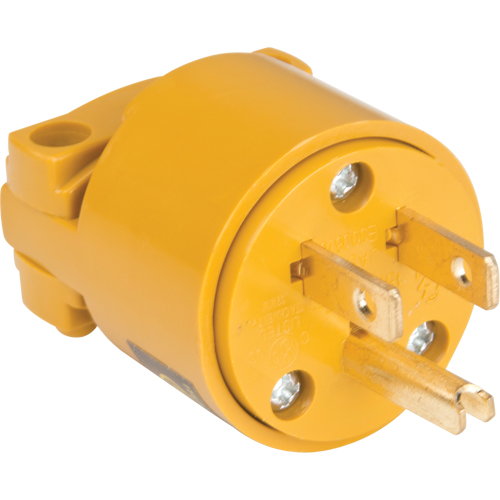 Fiche de mise &agrave; la terre en PVC, Plastique, 15 A, 125 V Seagulf Marine Industries Inc.
