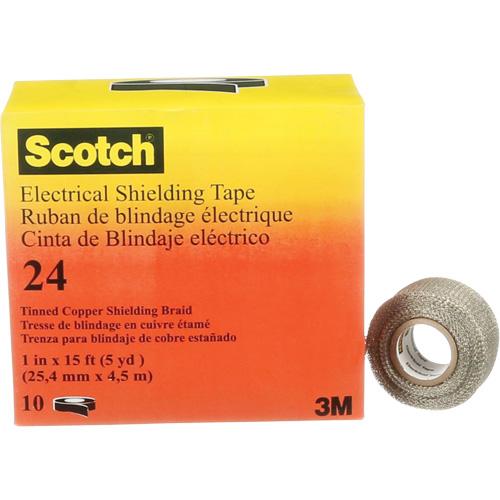 Scotch&reg; Electrical Shielding Tape, 25.4 mm (1") x 4.6 m (15'), Black, 16 mils Seagulf Marine Industries Inc.