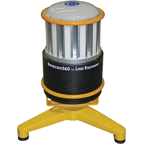 Lampe de travail portative Beacon360 GO avec support au sol, DEL, 45 W, 6000 lumens, Boîtier en Aluminium Seagulf Marine Industries Inc.