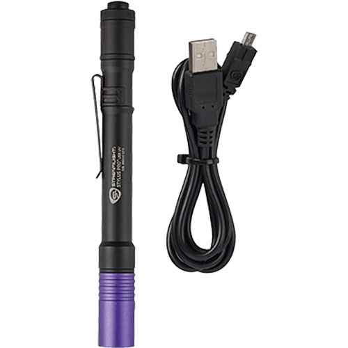 Lampe stylo UV avec port de recharge micro USB Stylus Pro, DEL, Corps en Aluminium, piles Rechargeable, Compris Seagulf Marine Industries Inc.