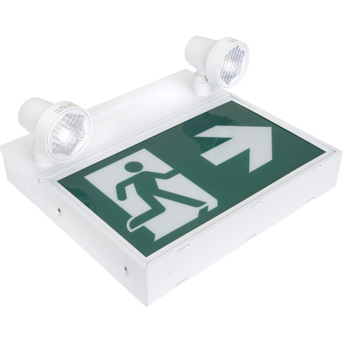 Running Man Sign with Security Lights, LED, Battery Operated/Hardwired, 12-1/10" L x 11" W, Pictogram Seagulf Marine Industries Inc.