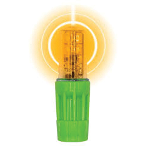 Lampe &agrave; DEL tr&egrave;s lumineuse Rocket II pour les fouets d'avertissement style &agrave; douille 1156, Clignotement, Ambr&eacute;e Seagulf Marine Industries Inc.