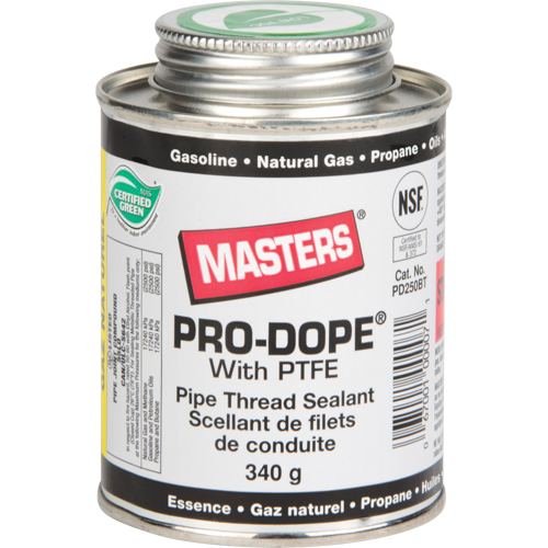 Scellant de filetage de tuyau, Canette &agrave; brosse, 250 ml, -129° C - 204° C/-200° F - 400° F Seagulf Marine Industries Inc.