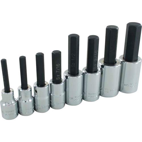 Hex Head SAE Socket Set, Hex, 1/2" Drive, 8 Pcs Seagulf Marine Industries Inc.