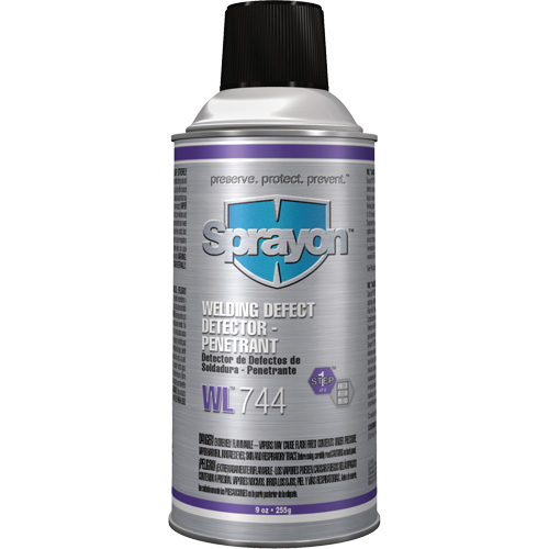 P&eacute;n&eacute;trant pour la d&eacute;tection des d&eacute;fauts de soudure WL744, Canette a&eacute;rosol Seagulf Marine Industries Inc.