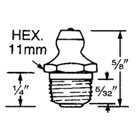 Fitting, 10 mm Thread Seagulf Marine Industries Inc.
