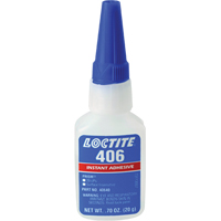 Adh&eacute;sif instantan&eacute; Prism 406, Transparent, Bouteille, 0,7 liq. oz. Seagulf Marine Industries Inc.