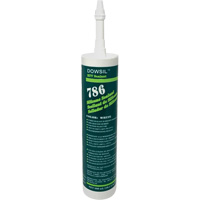 Dowsil 786 Silicone Sealant, 300 ml, Cartridge, White Seagulf Marine Industries Inc.