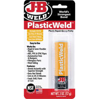 Colle &eacute;poxyde PlasticWeld, 2 oz, B&acirc;ton, Blanc cass&eacute; Seagulf Marine Industries Inc.