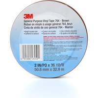 Ruban en vinyle pour travaux g&eacute;n&eacute;raux 764, 50,8 mm (2") la x 32,9 m (108') lo, 5 mils, Brun Seagulf Marine Industries Inc.