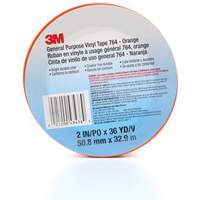 Ruban en vinyle pour travaux g&eacute;n&eacute;raux 764, 50,8 mm (2") la x 32,9 m (108') lo, 5 mils, Orange Seagulf Marine Industries Inc.