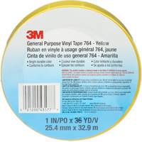 Ruban en vinyle pour travaux g&eacute;n&eacute;raux 764, 25,4 mm (1") la x 32,9 m (108') lo, 5 mils, Jaune Seagulf Marine Industries Inc.