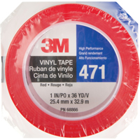 Ruban en vinyle 471, 25,4 mm (1") la x 32,9 m (108') lo, 5,3 mils, Rouge Seagulf Marine Industries Inc.
